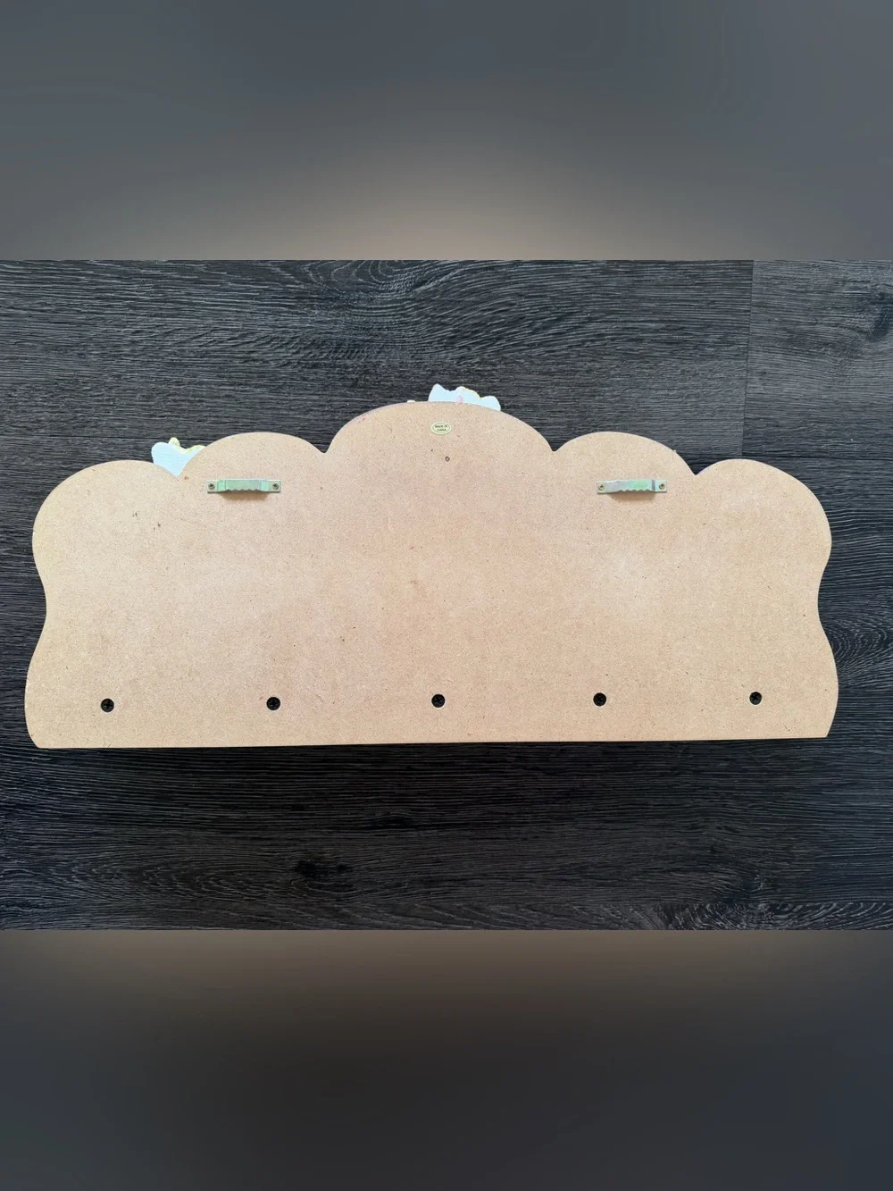 Personalized Purple & Pink Bear Ballerina Wall Hook for Kids - Elizabeth